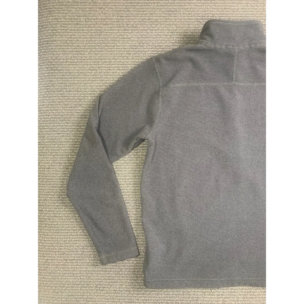 The North Face Textured 1/4 Zip Gray Pullover Men’s M Hiking Outdoor